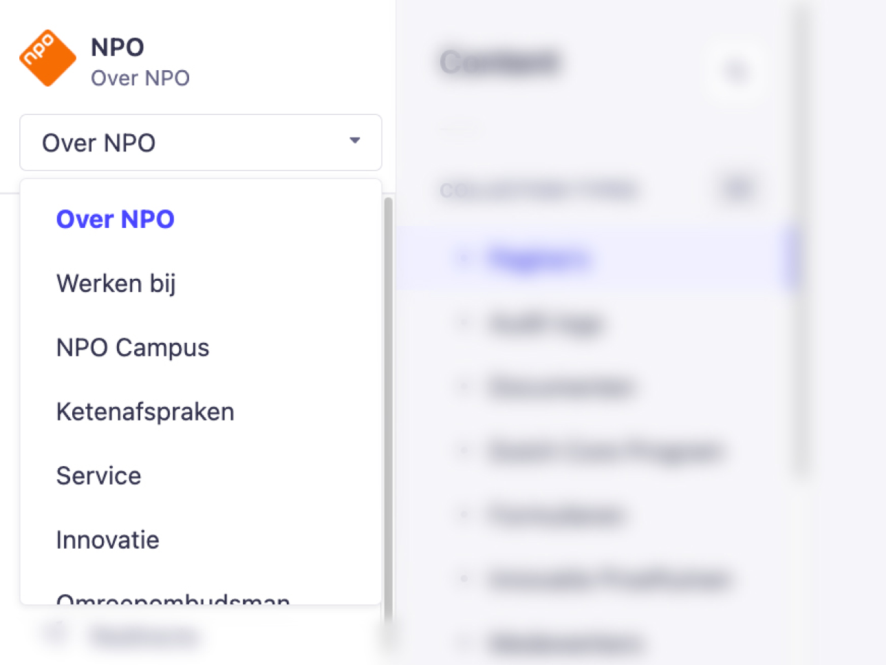 Multi Site CMS overzicht