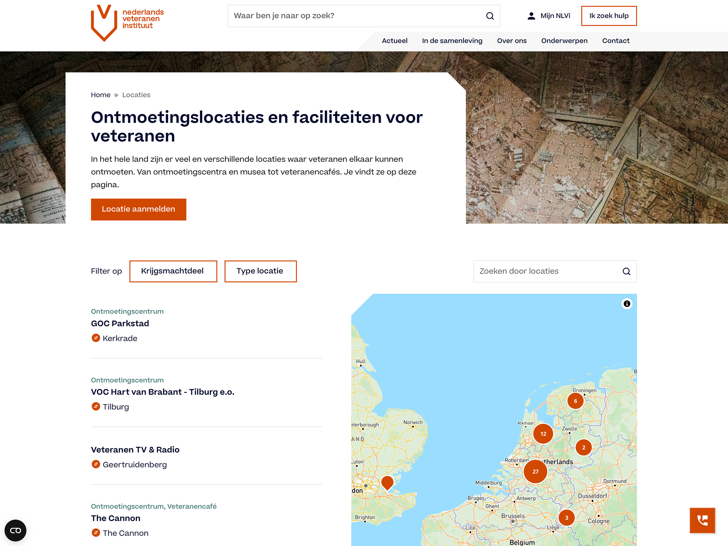 Nieuwe website van het Nederlands Veteraneninstituut