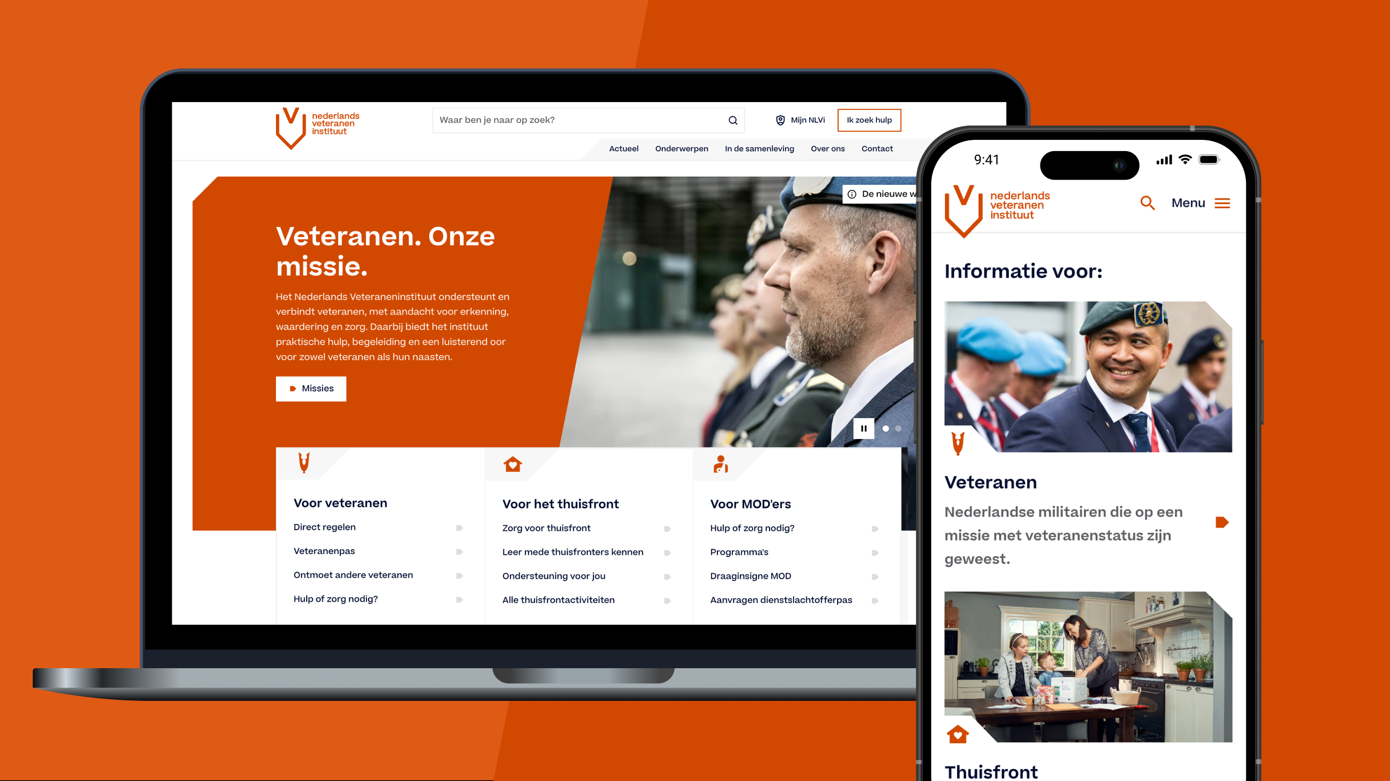 De nieuwe website van het Nederlands Veteraneninstituut