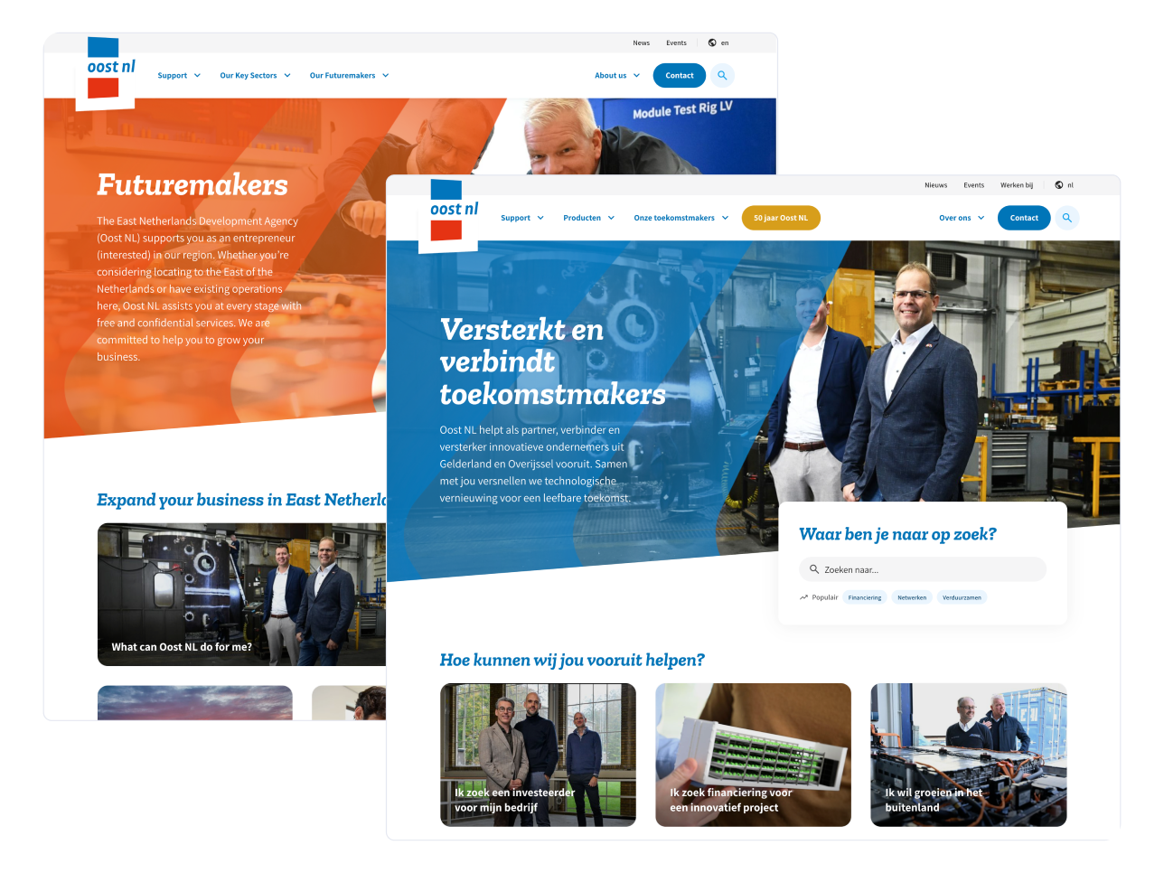 Nationale en internationale Oost NL sites