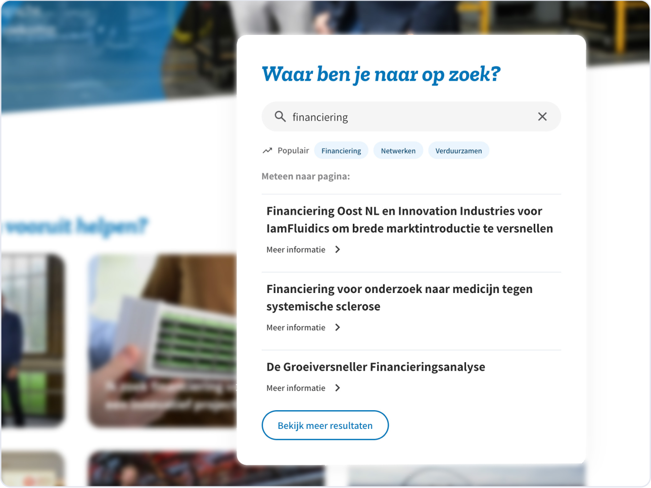 Algolia zoekfunctionaliteit
