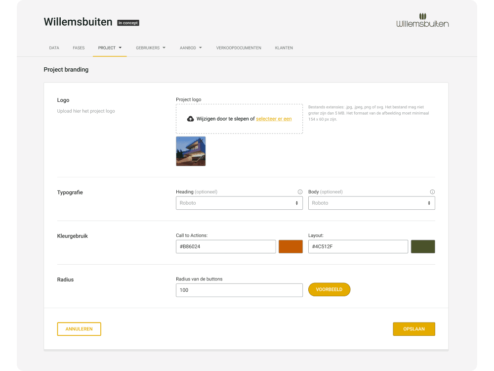 Project branding