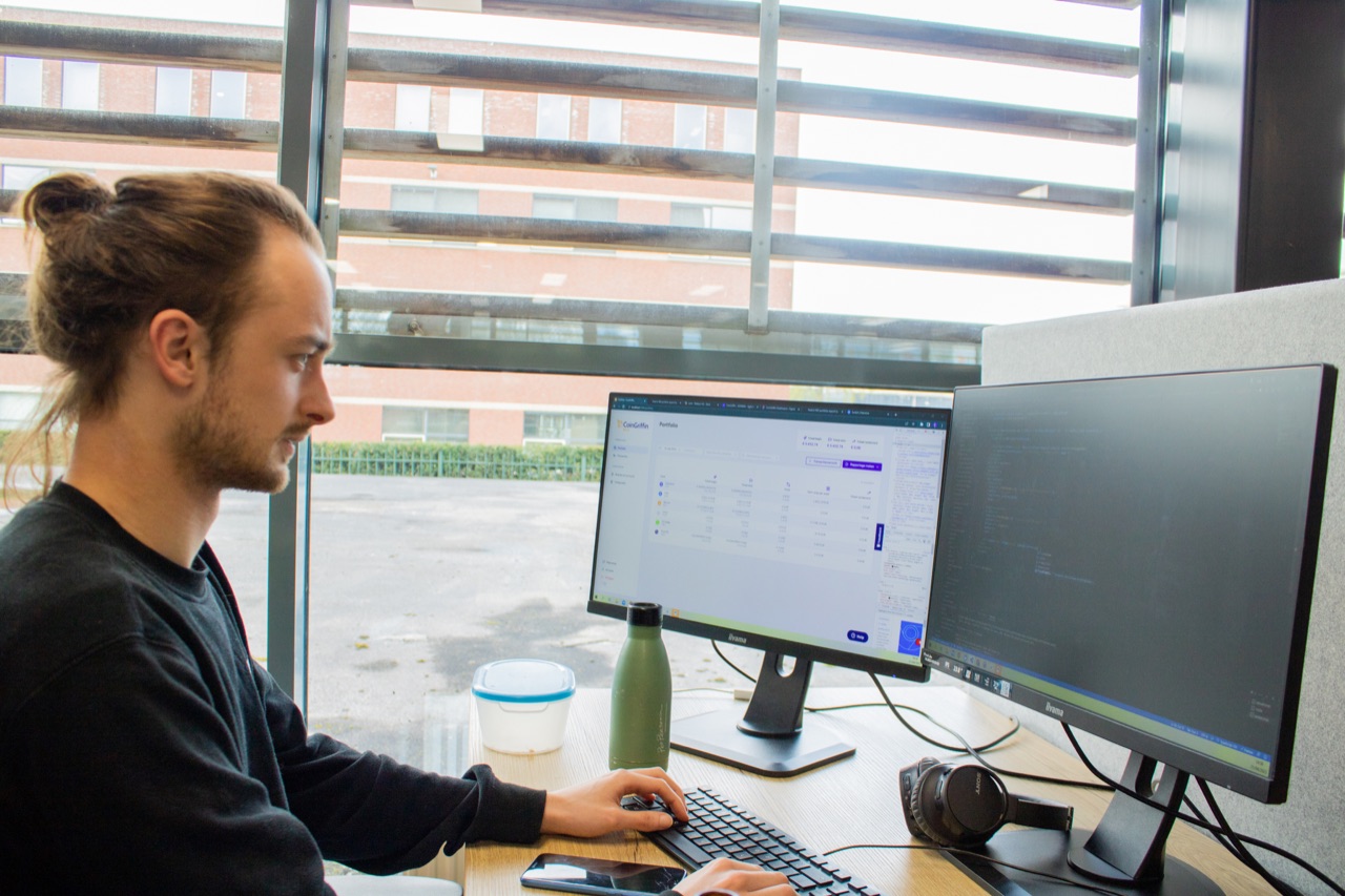 Informeel overleg bij Webbio zonder projectmanagers